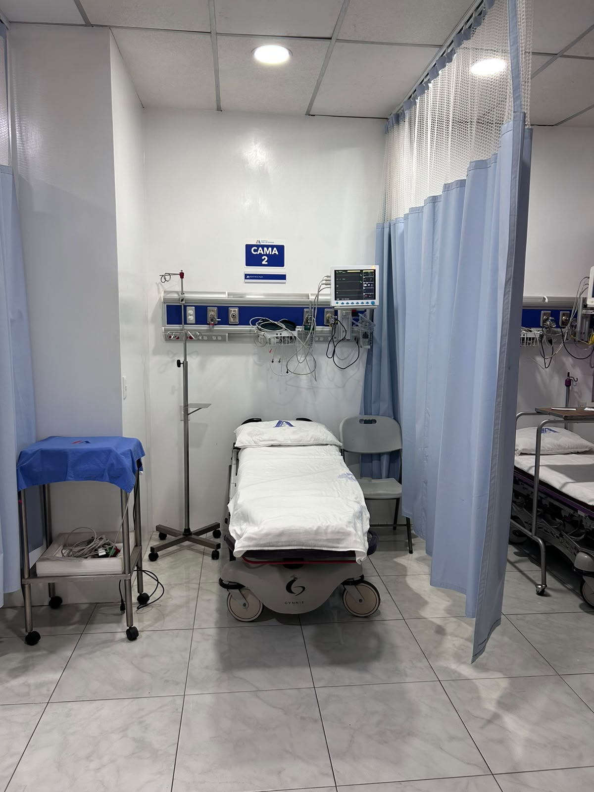 Urgencias · cama 2